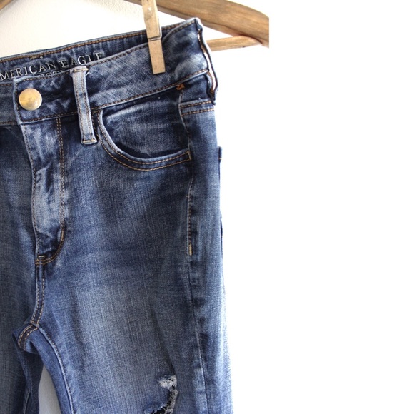 AE Destroyed High Rise Jegging 2 Preowned - Picture 4 of 10